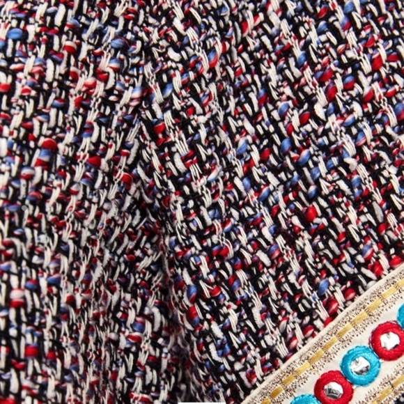 Zara Tweed Top with pleated detail - Picture 7 of 8